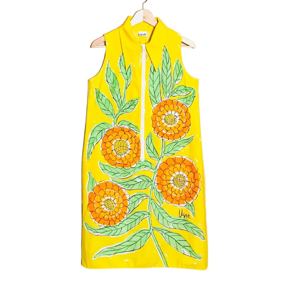 1960s Vintage Vera Summer Sun Dress Flower Power